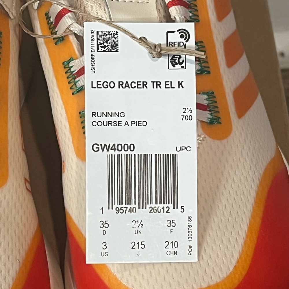 *NEW* Adidas x LEGO Racer TR EL K Unisex Kids Sneakers - Picture 8 of 10